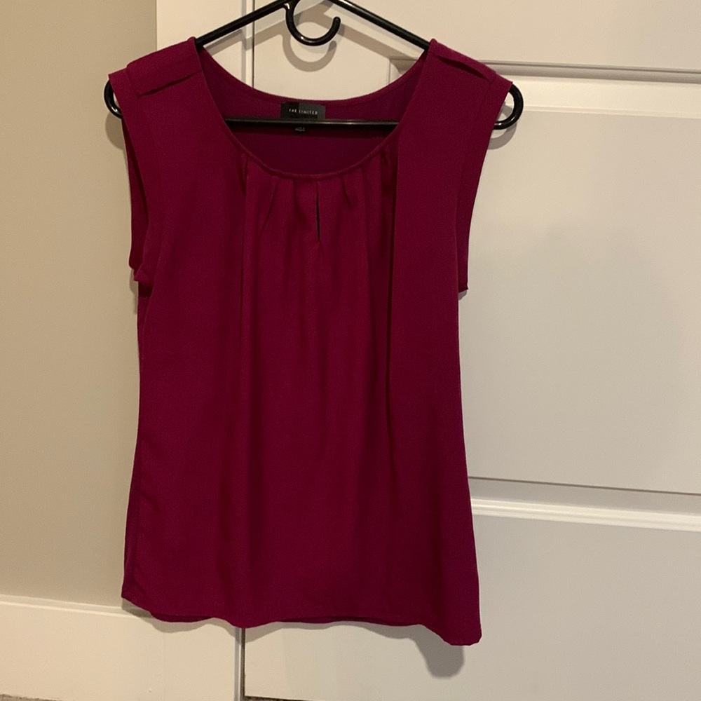 The Limited, wine blouse, size medium